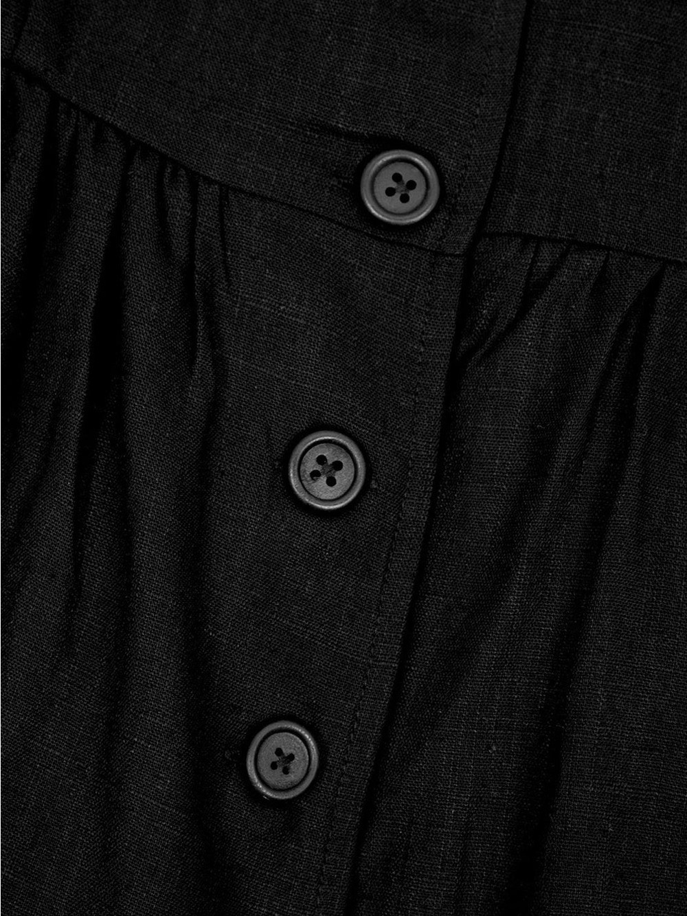 Disturbia Rowan Linen Button Up Midi Dress - Picture 6 of 7
